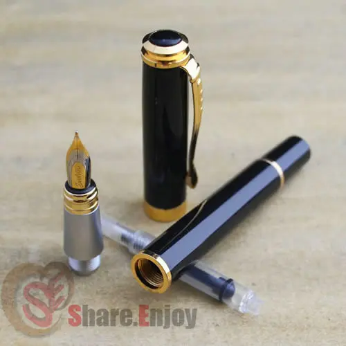 Перьевая ручка Средний наконечник JINHAO 500 ИСПОЛНИТЕЛЬНЫЙ черный и золотой