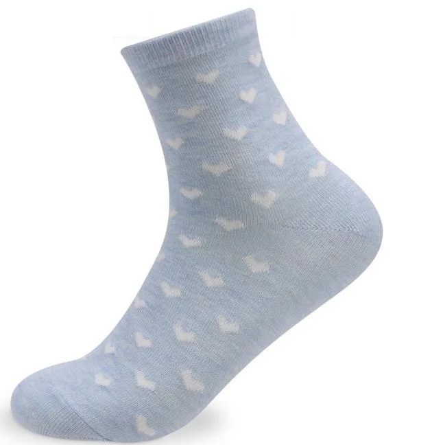 5 парт/лот женские хлопковые носки однотонные Стильные повседневные милые