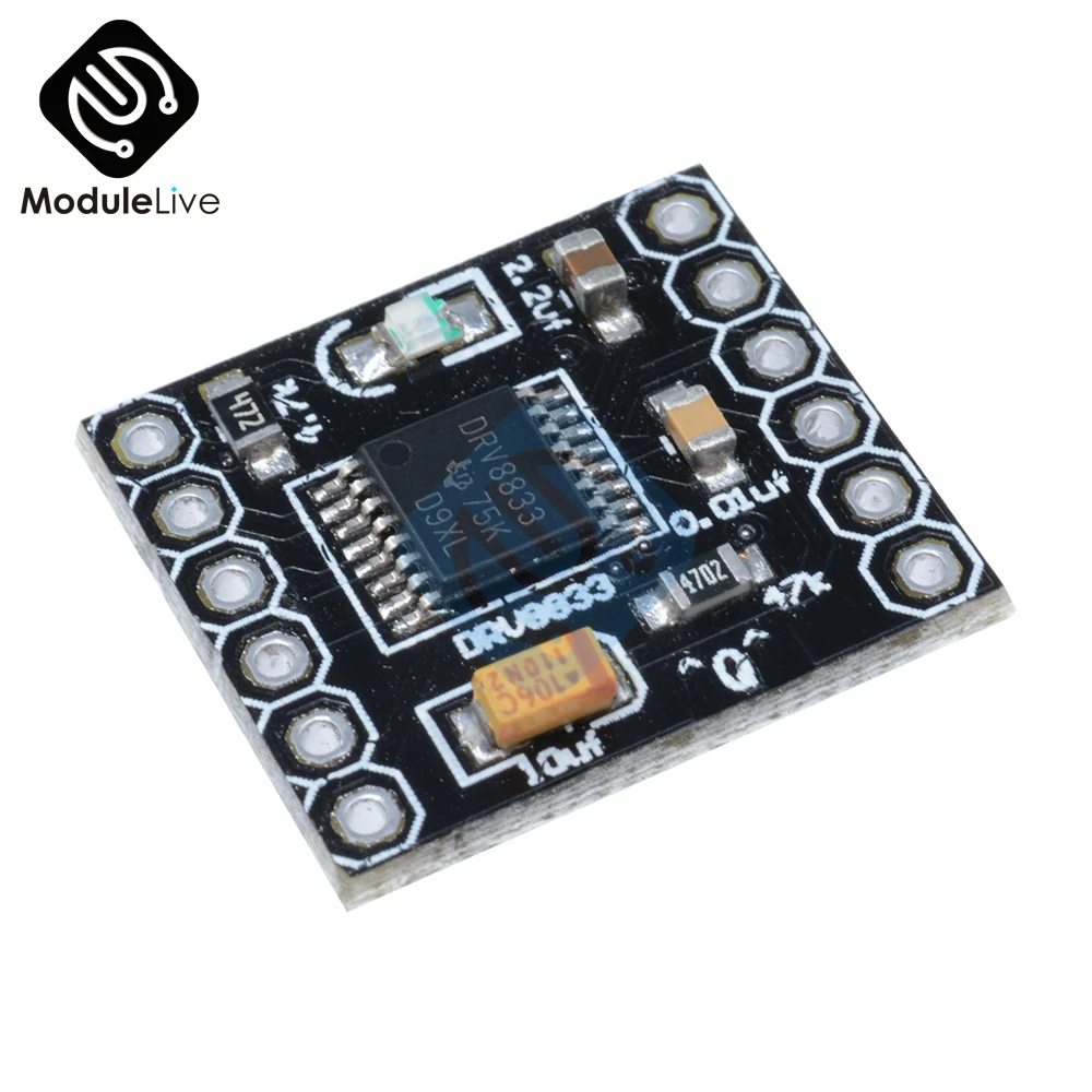 DRV8833 двухканальный модуль драйвера двигателя постоянного тока плата 1.5A 3 в 10 h