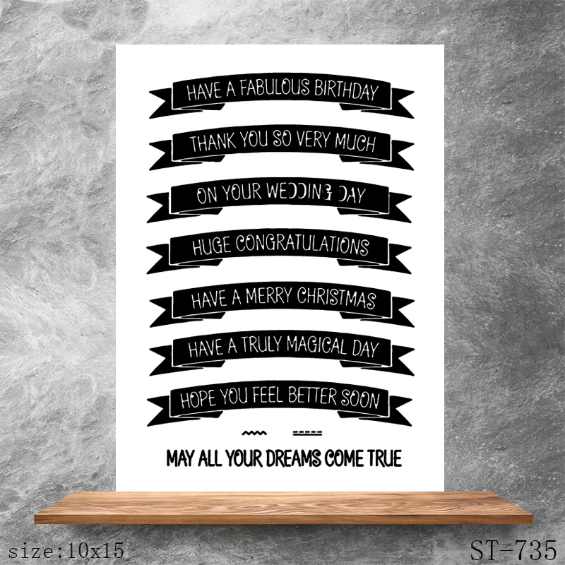 

ZhuoAng life Stamps/Silicone Transparent Seals for DIY scrapbooking photo album Clear Stamps 10*15cm