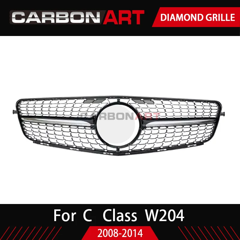 Diamond Auto bumper replacement parts Front grill mesh For Mercedez 2007-2014 C180 C200 C250 C350 C400 C450 C220 C300 W204 | Автомобили и