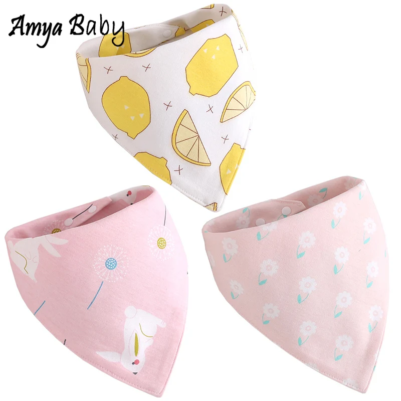 AmyaBaby 3 шт./лот из хлопка для маленьких мальчиков и девочек нагрудники, Слюнявчики, одежда Треугольники новорожденных вещи детские нагрудники бандана еда кормления животных нагрудники нагрудник