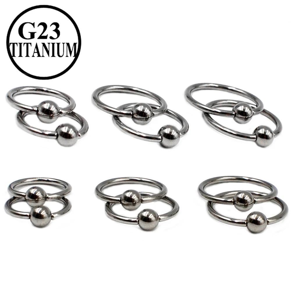 Серьги кольца из титана G23 для пирсинга носа ювелирные украшения прокола губ