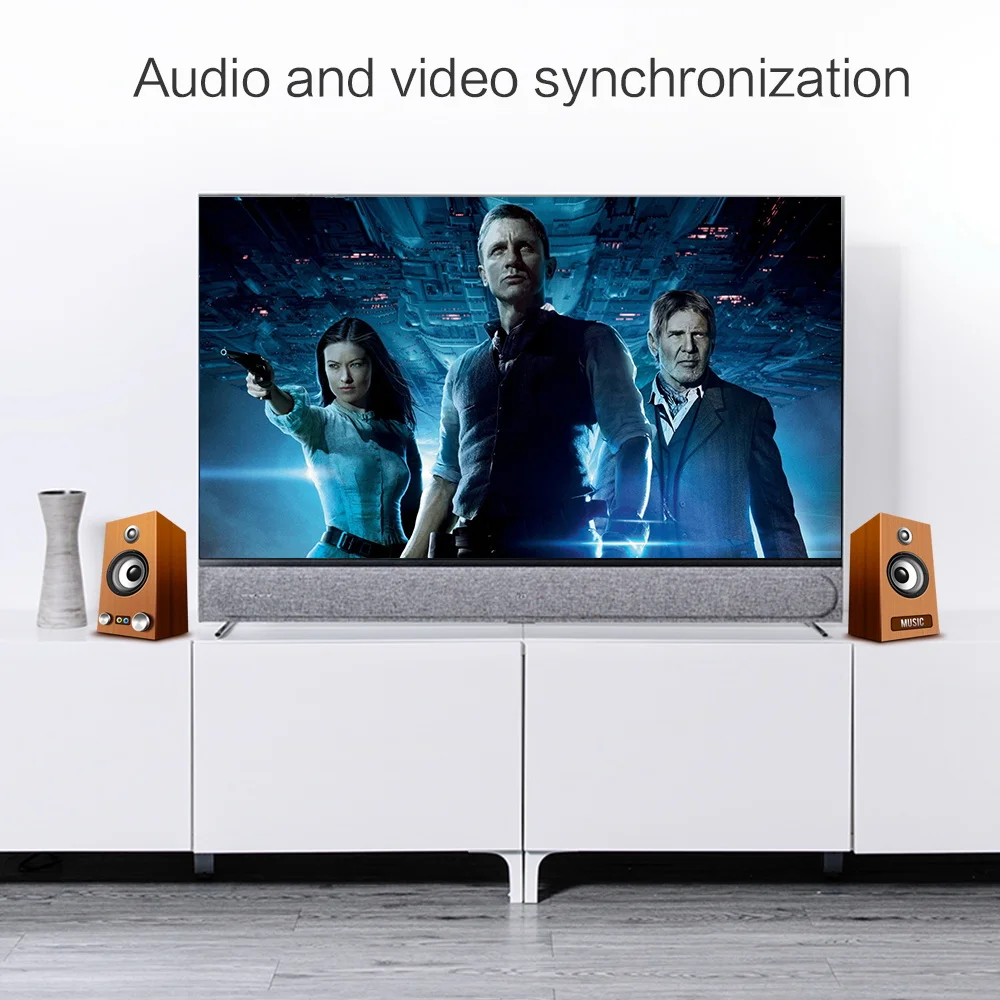 Адаптер преобразователь HDMI в AV HD с кабелем для видео RCA AV/CVSB L/R 1080P HDMI2AV поддержка HDTV