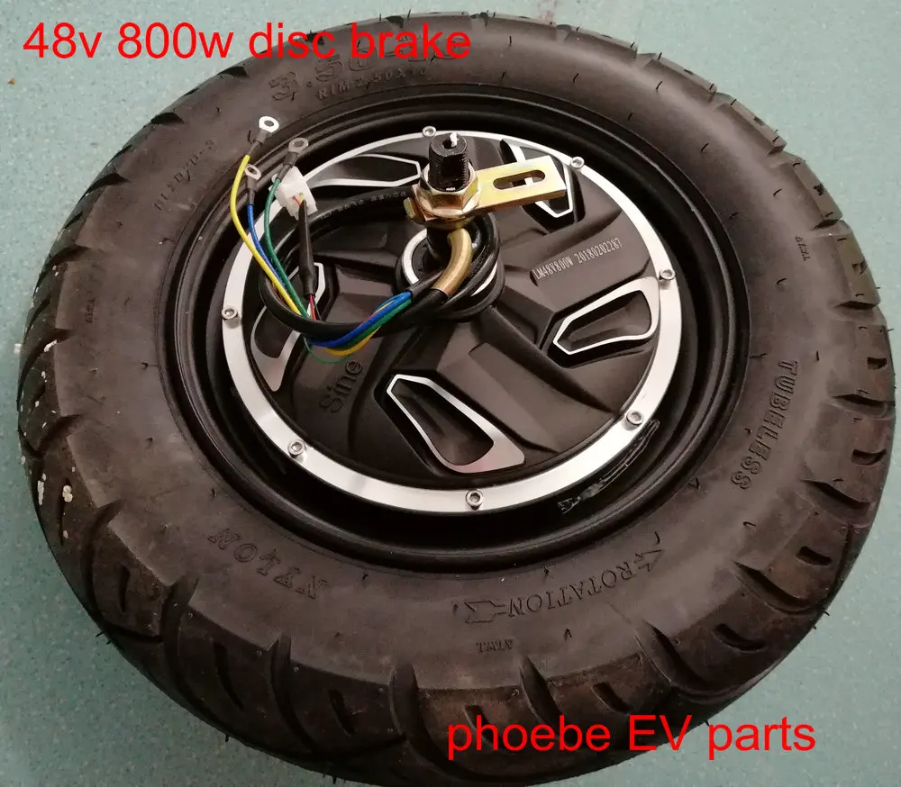 10 дюймов BLDC мотор 48v60v72v 500w800w1000w 1500w барабан/дисковый тормоз с 10*3 или 5 покрышки