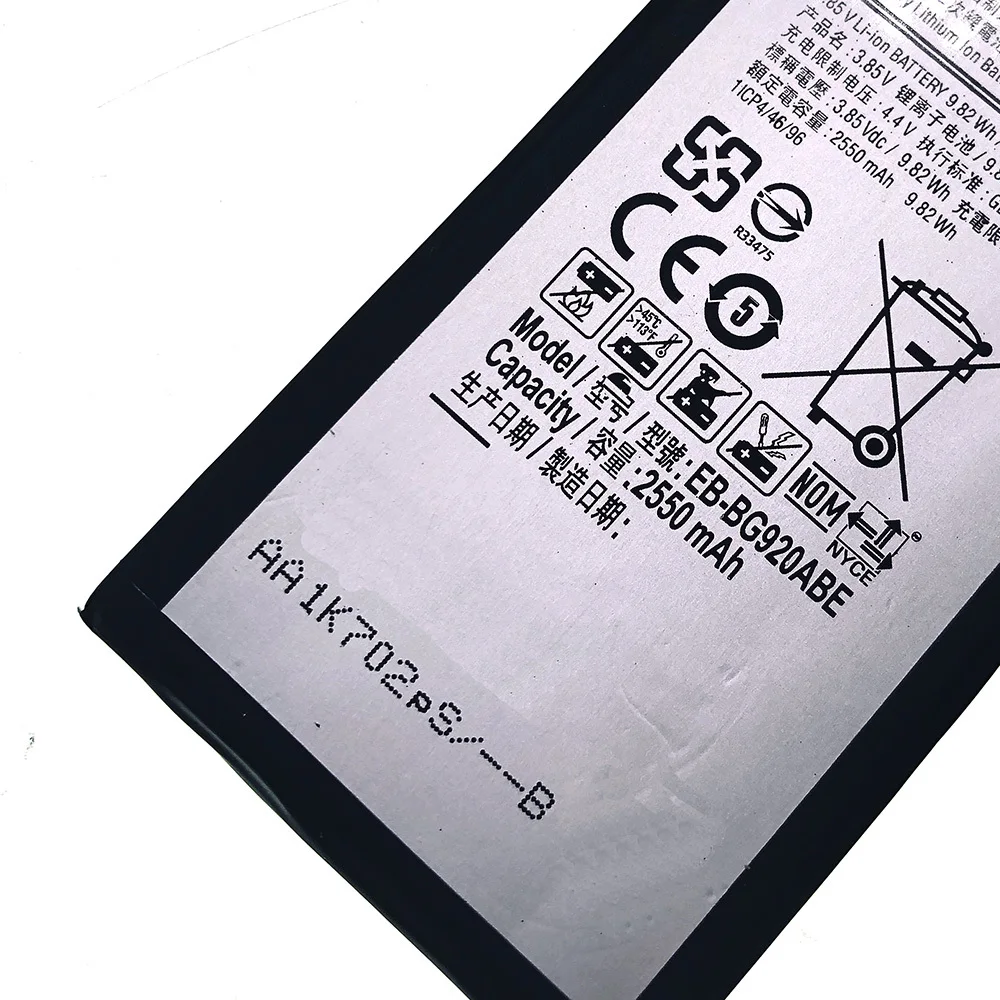 Ohd Батарея Eb bg920abe для Samsung Galaxy S6 G9200 G9208 G9209 Sm g920f G920i G920 G920a G920v G920t G920f