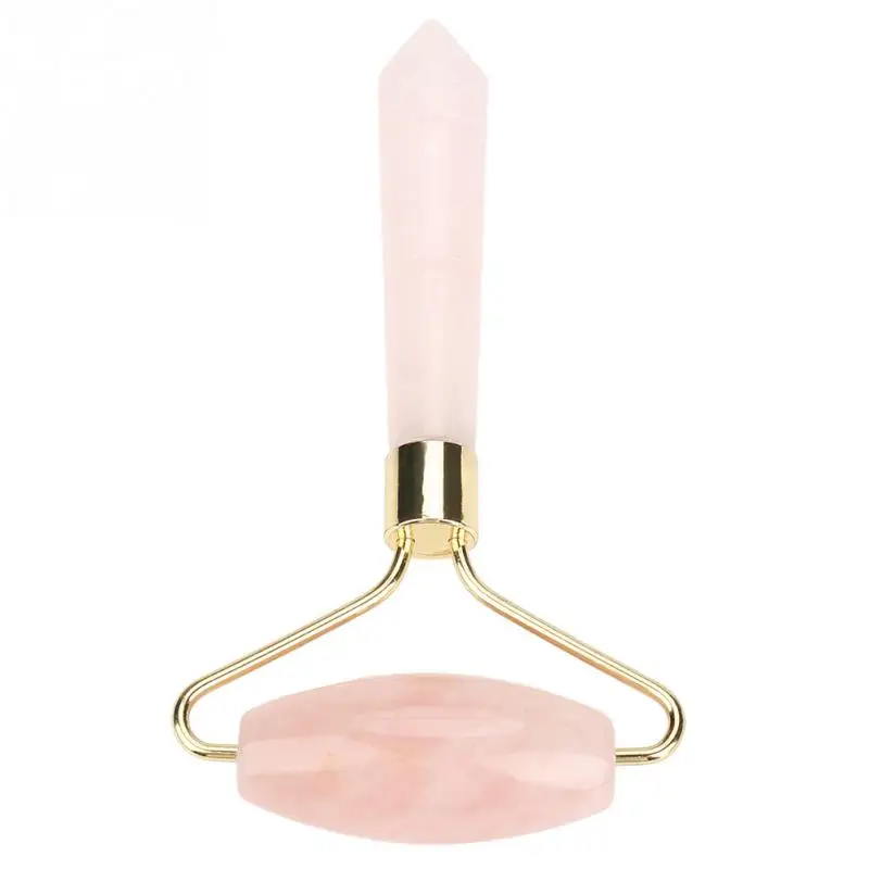 Natural Pink Crystal Massager Body Face Massage Roller Wrinkle Removal Skincare Beauty Tool | Дом и сад