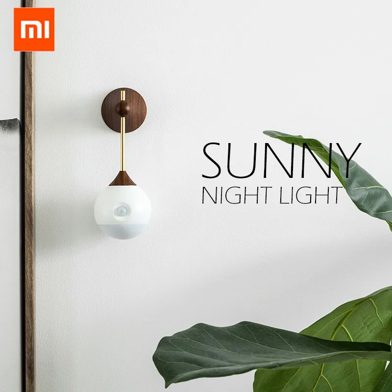 Xiaomi Mijia sothing Sunny Smart Sensor Ночной свет инфракрасная индукция USB зарядка Съемная