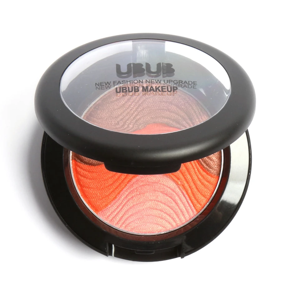 UBUB Горячая макияж пудра-румяна для щек 3 цвета румяна макияж Палитра пудра прессованная основа Макияж лица румяна палитра