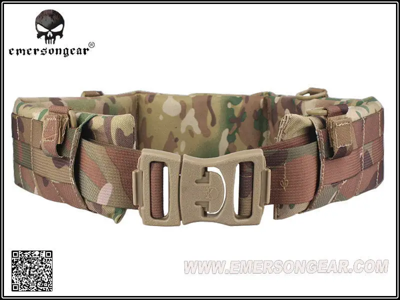 Multicam EMERSON MOLLE мягкий патруль ремень для мужчин страйкбол боевой военный армейский ремень Мультикам/AT-FG/ATACS EM9153/4/5 - Цвет: Multicam