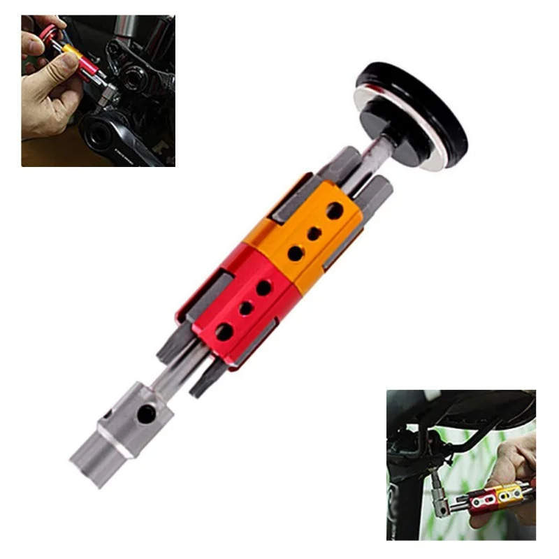 11*3 см портативный черный инструмент для ремонта велосипеда шесть углов скрытого