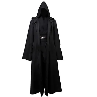 Одежда из фильма &quotЗвездные войны&quot черная Длинная накидка призрак пальто для