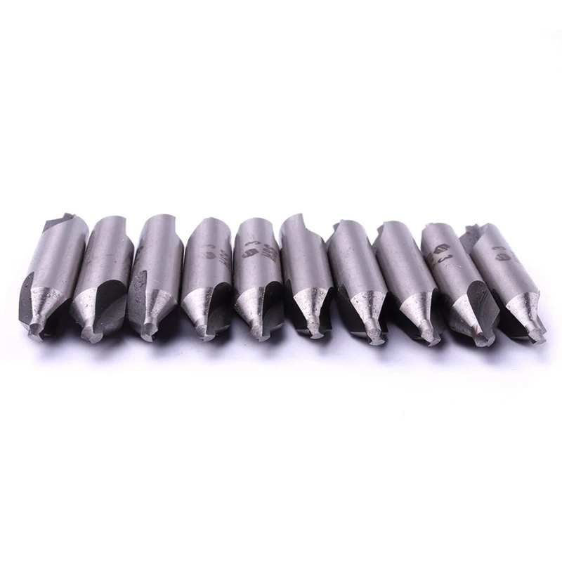 10Pcs 1x3Mm Hss Center Drill Bit 2 Flutes 60 Degree Angle Countersink Bits Tool For Hole Machining Reduces Error | Инструменты