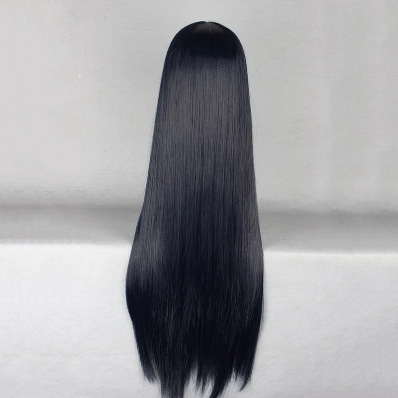 Japan Anime Prison School women kurihara mari cosplay wig role play dark blue long hair costumes |