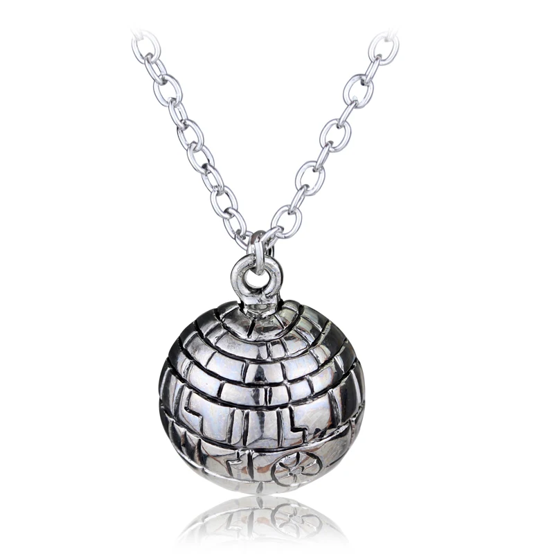 N531 Millennium Falcon Star Wars ювелирные изделия Винтаж серебро Металл истребитель самолет кулон из фильма Готический стиль цепочки и ожерелья мужские - Окраска металла: N531