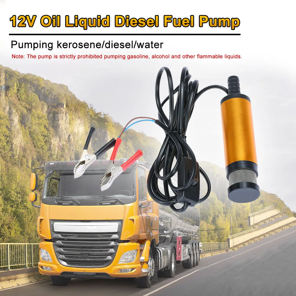 

Oil Diesel Fuel Water Pump 12V Transfer Pump for Car Caravan Marine Boat