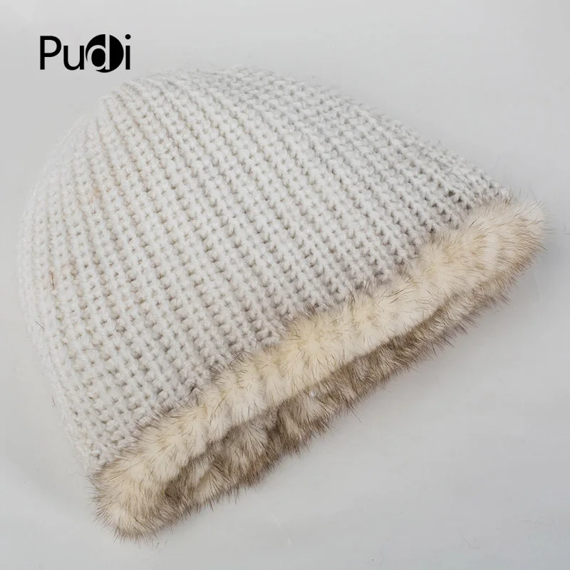 

Pudi HF702 Winter hats for women mink fur hat is comfortable and warm and many attractive styles can be chosen