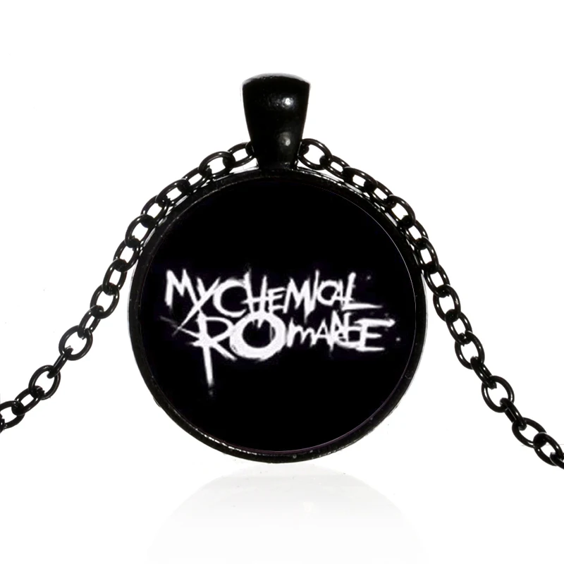 SIAN 2019 Новый My Chemical Romance Chain Ожерелье крутая Мода 3D печать стеклянный купол кулон