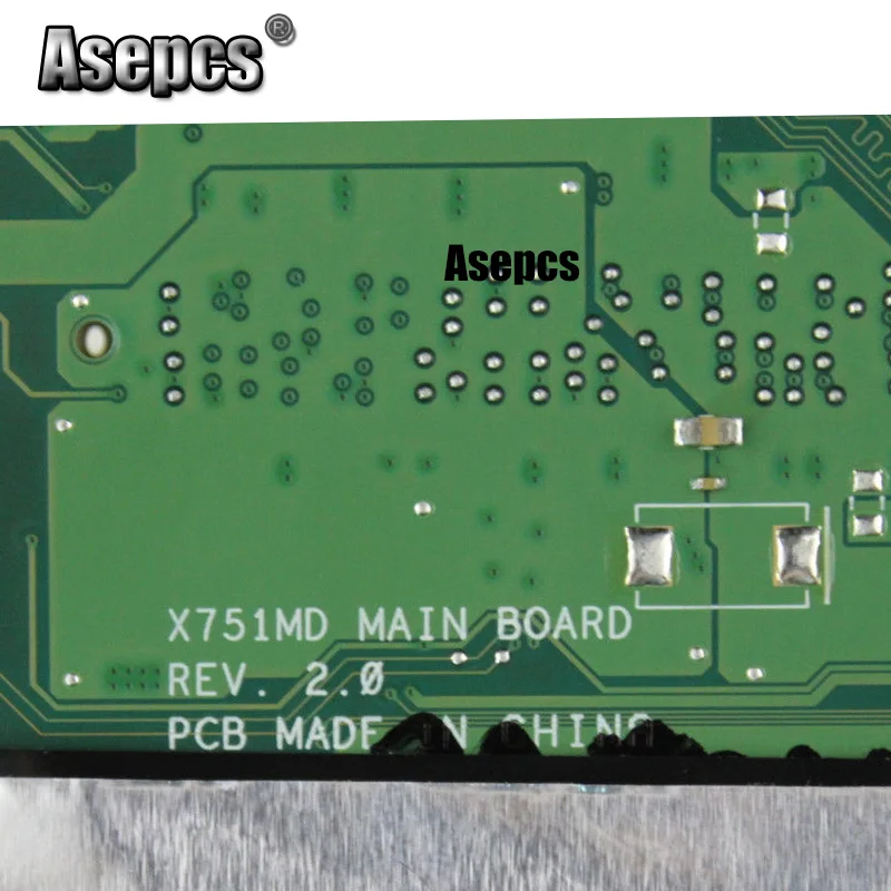 Asepcs X751MA материнская плата для ноутбука ASUS X751M X751 тест оригинальная 4G RAM N2930