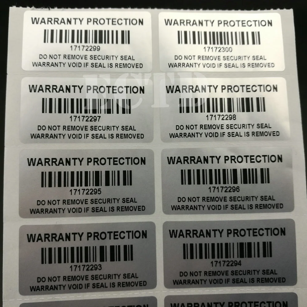 1000 шт. защитные наклейки 1 57x0 79 дюйма (40x20 мм)|sticker manufacturer|seal basssealing machine for plastic |