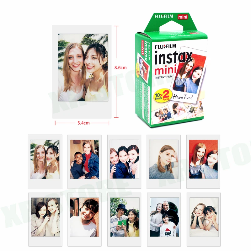 Пленка Fuji Fujifilm instax mini 11 9 8 на 20 100 листов пленки с белыми краями для мгновенных