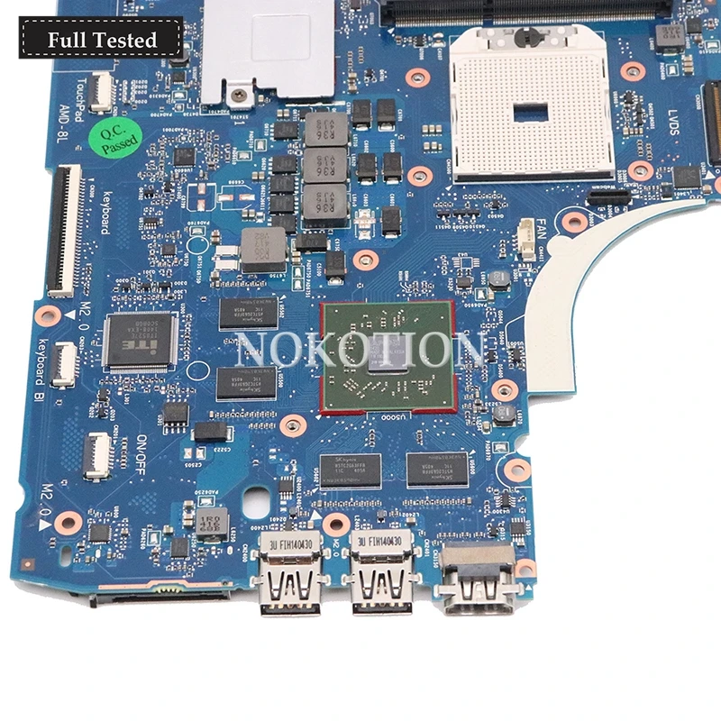Материнская плата NOKOTION 720578 501 001 для ноутбука HP Envy 15 J 6050A2555101 MB A02 Radeon HD8550 DDR3L|laptop