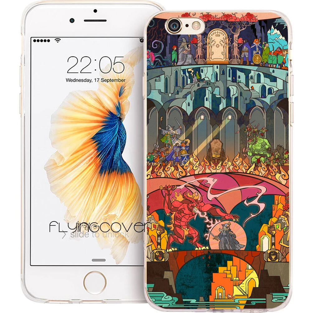 Coque Lord Of The Ring LOTR Capa Soft TPU Silicone Phone Cover for iPhone X 7 8 Plus 5S 5 SE 6 6S 5C 4S iPod Touch Case |