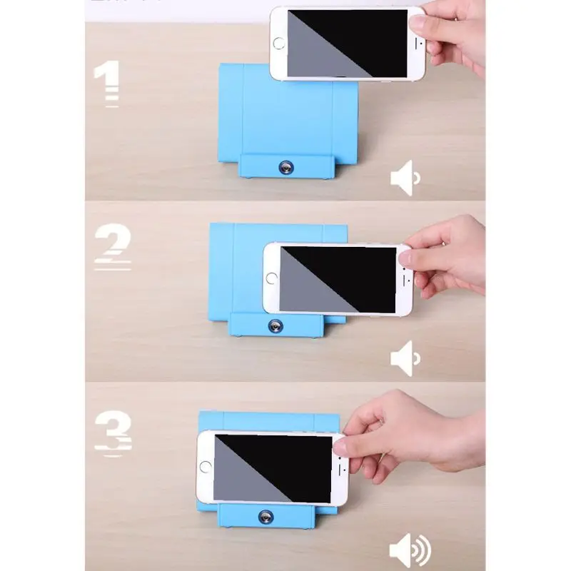 Portable Wireless Induction Speaker Auto-sensing Speakers Mobile Phone Stand Mini Sound Box Audio Sensors Super Bass Loudspeaker