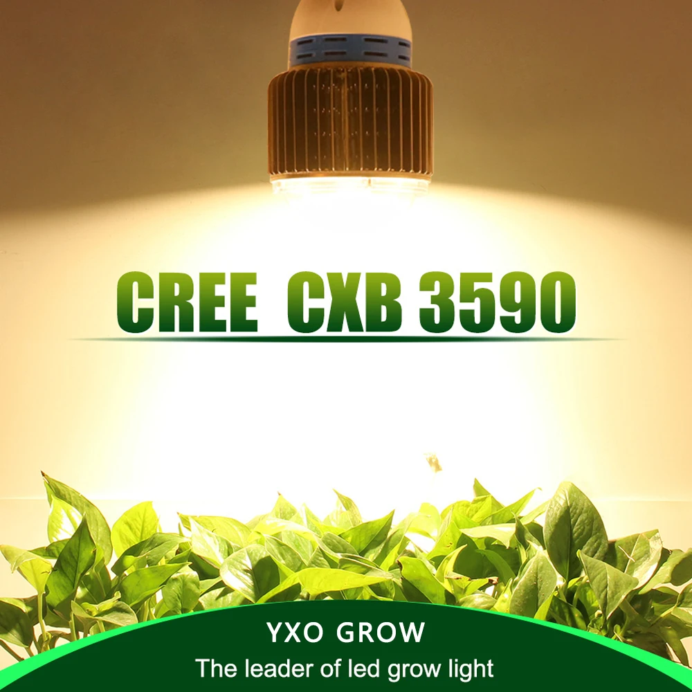 CREE CXB3590LED Grow Lights Full Spectrum Fitolampy Фито лампа E27 фито-лампы для комнатных растений цветы овощей и растений тента Fitol