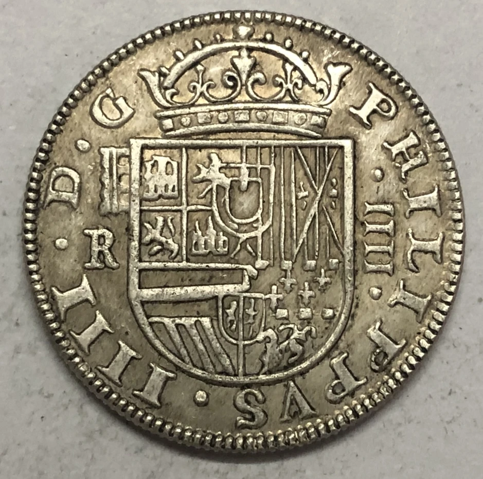 1632 Испания 4 Reales Felipe IV копия Посеребренная монета|Безвалютные монеты| |