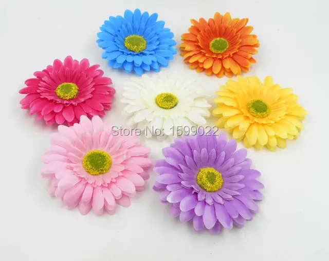 Тканевые заколки для волос 35 шт./лот летние женские аксессуары гербер имитация