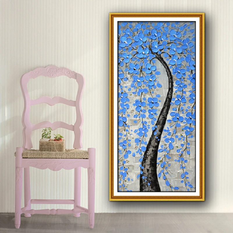 Diy Diamond Painting The Money Tree Of Happy Full Embroidery Decorated Living Room Mosaic Home Paintings A6213 | Дом и сад