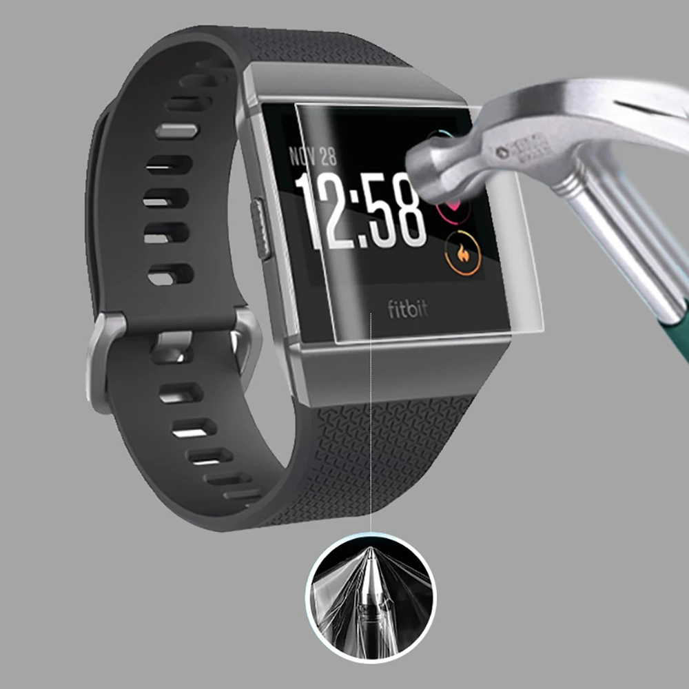 Для Fitbit Ionic Смарт часы анти шок мягкий ПЭТ ультра тонкий протектор экрана пленка HD