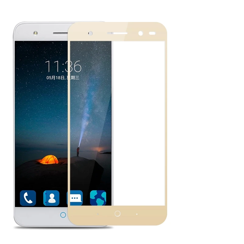 Закаленное стекло с полным покрытием для ZTE Blade V7 Lite 2 шт. защитная пленка V7Lite