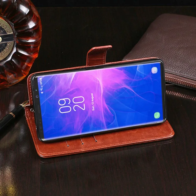 Itgoogo для Samsung Galaxy Note9 Роскошный кожаный флип-чехол Note 9 защитный чехол телефона