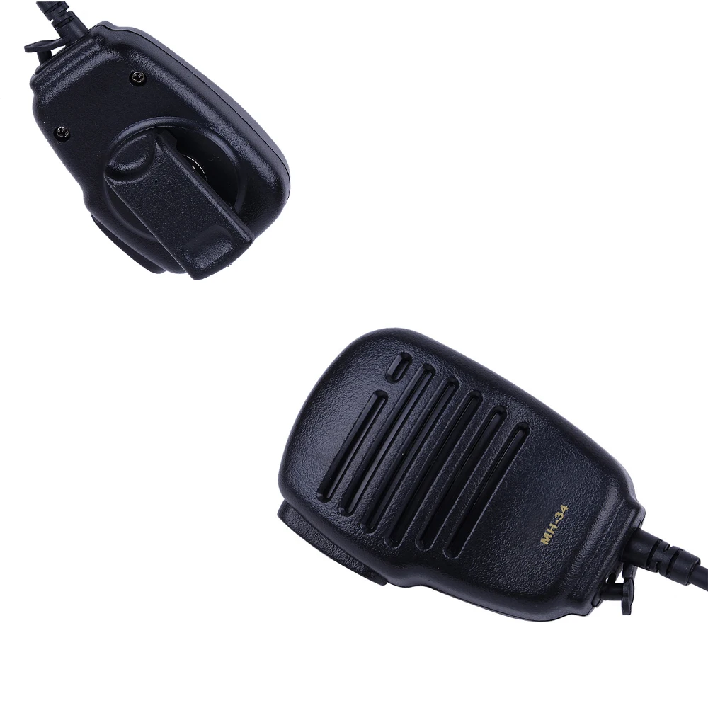 Для Yaesu VX-3R FT-60R FT1DR FT2DR MH-34B4B динамик микрофон поворотный зажим и 3,5 мм наушники, аудио разъем плеча PTT Mic