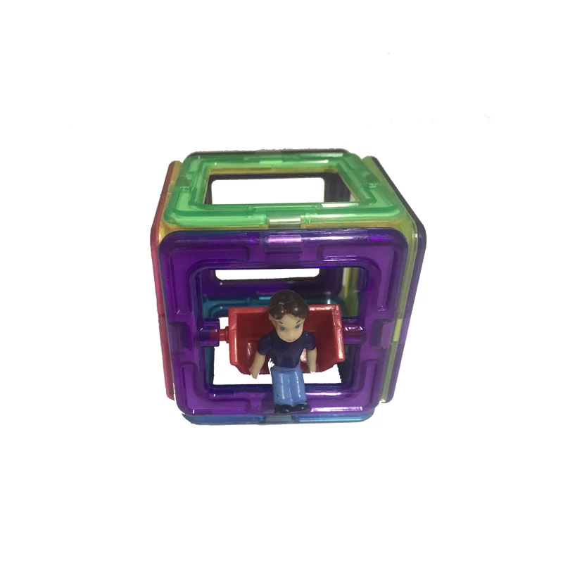 6 шт дизайнерский комплект магнитные стоительные Блоки Образовательные плитки