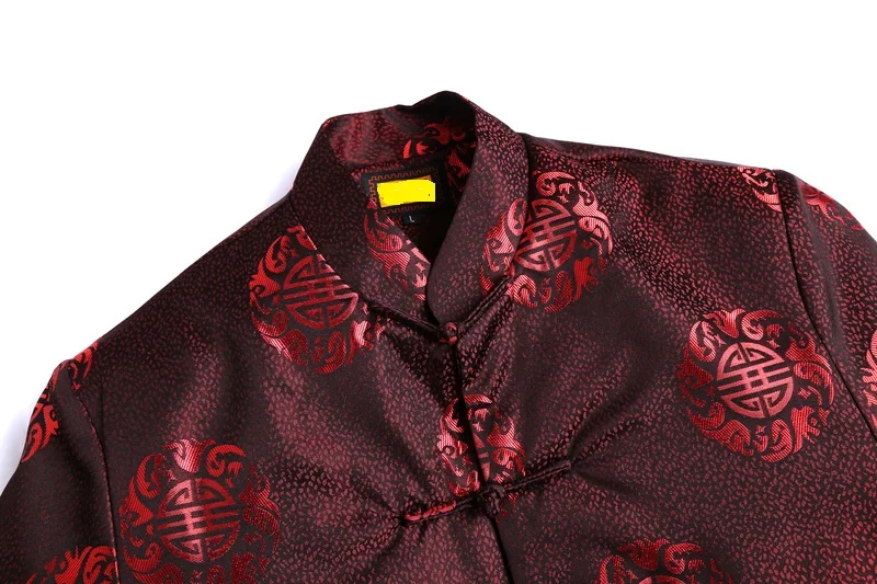 

Chinese Traditional Costume Men's Silk Satin Jacket Coat Size M to 3XL