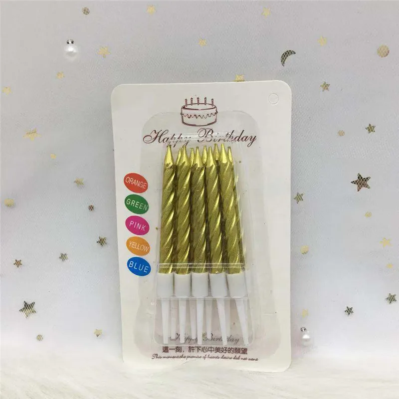 Candle-small-gold Сверкающие блестящие золотые короны свечи на день рождения для детей на день рождения свечи с номером 0-9 декор торта - Цвет: Candle-small-gold