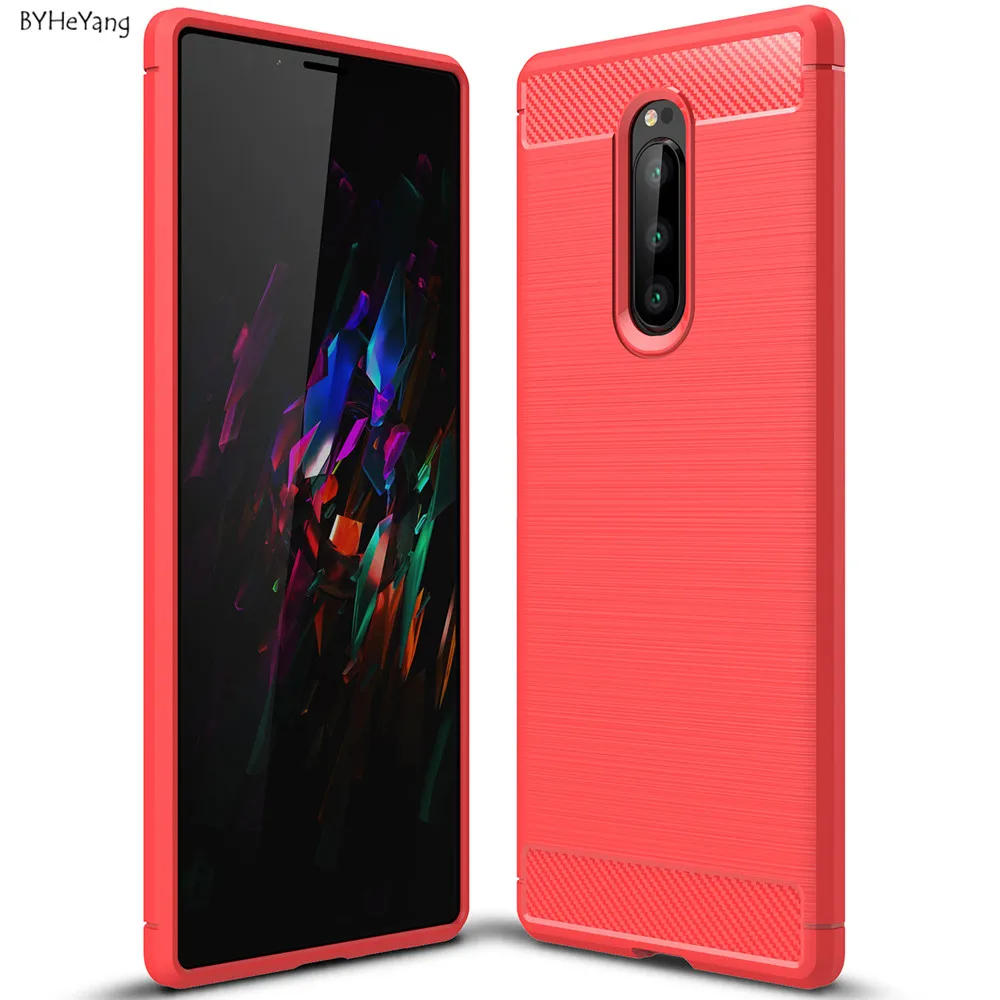Для sony Xperia XZ4 чехол для Fundas мягкий из силиконового материала TPU углеродного