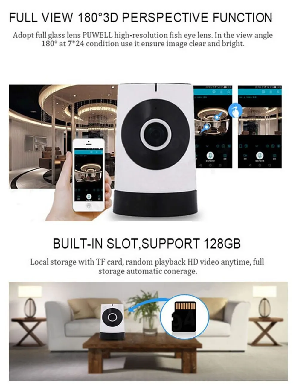 SmartYIBA 720 P беспроводная Wi Fi ip камера для домашнего видеонаблюдения с двухсторонним