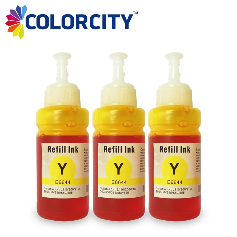 1pcs 70ml Yellow Y ink T6734/T6644 special dye for Epson L100 L111 L110 L200 L210 L201 L211 L220 l800 L801 L810 L850 L1800 | Компьютеры и