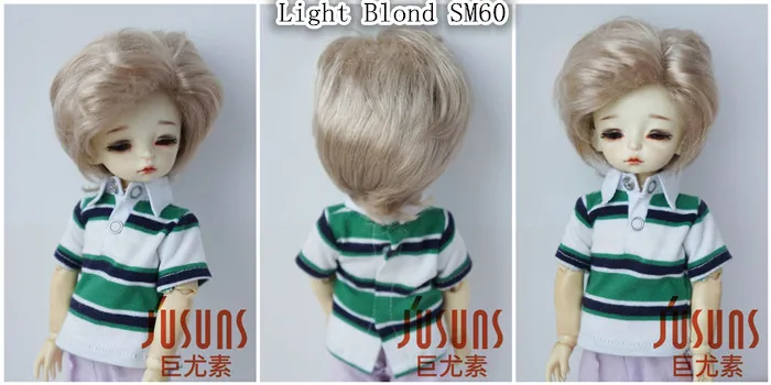 JD209 1/6 1/4 YOSD MSD Мода Природа мальчишеский bjd синтетический мохеровый парик Размер 6-7 дюймов 7-8 дюймов волосы куклы аксессуары