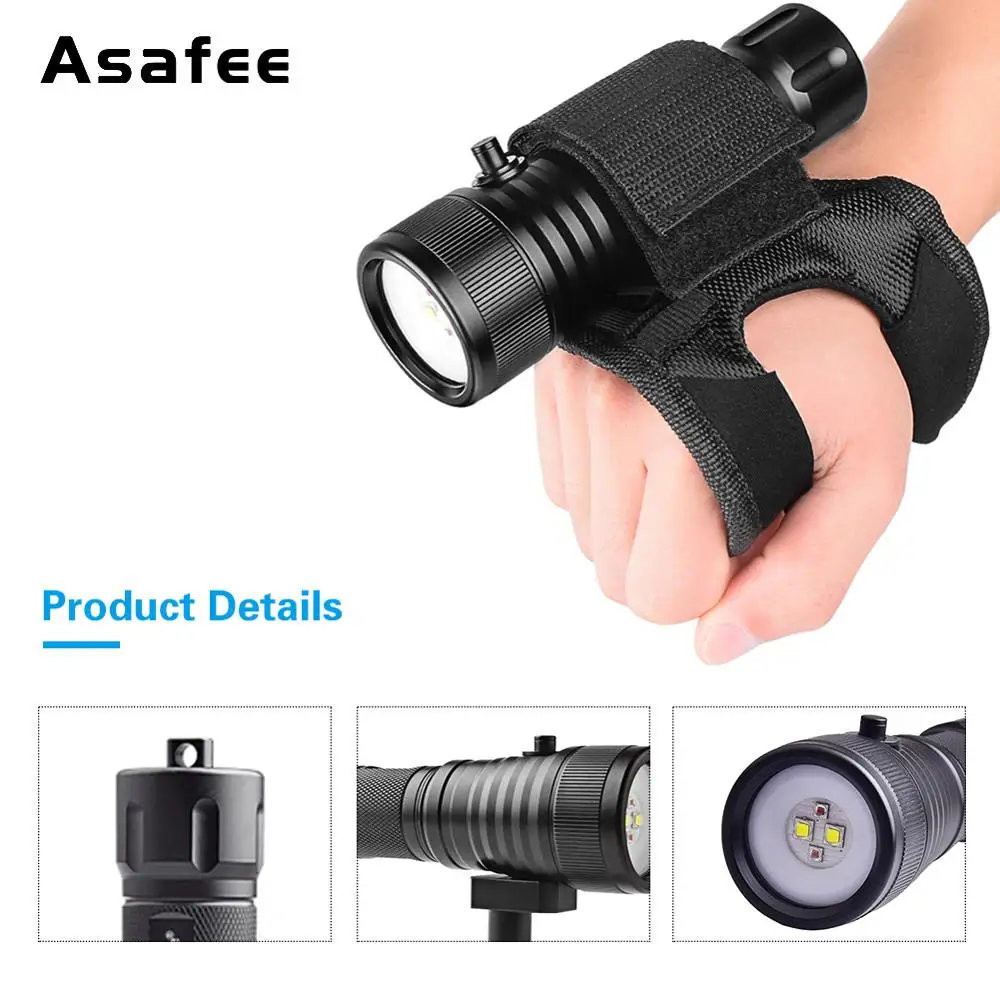 Asafee светодиодный светильник фонарь для фотосъемки, дайвинга, видео, белый, красный, подводный видеопрафер, заполняющий светильник, широкий угол луча, подводный светильник