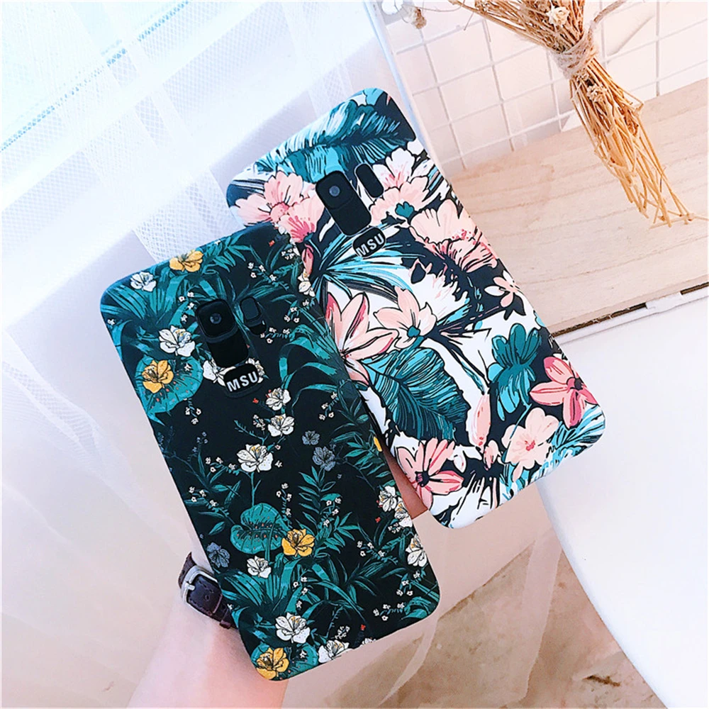 Cases for Samsung Galaxy S8 S8+fashion Art Blossom Phone Case S8+ Matt Comfort Shockproof Hard Back Covers |