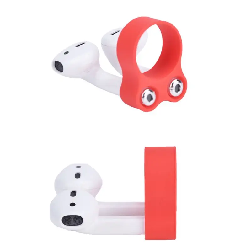 Портативный Силиконовый Держатель с кольцом на палец и пряжкой для Apple Airpods 1/2