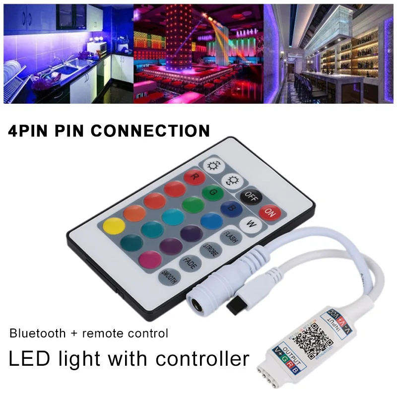 RGB Bluetooth пульт управления с пультом дистанционного светодиодные полосы света