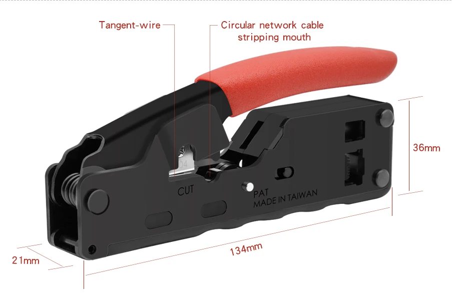 CNCOB щипцы для кабеля 8P8C/RJ45 6P6C/RJ12 6P4C/RJ11 сетевой кабель/разъем телефонной линии обжимные плоскогубцы зачистки/обрезки