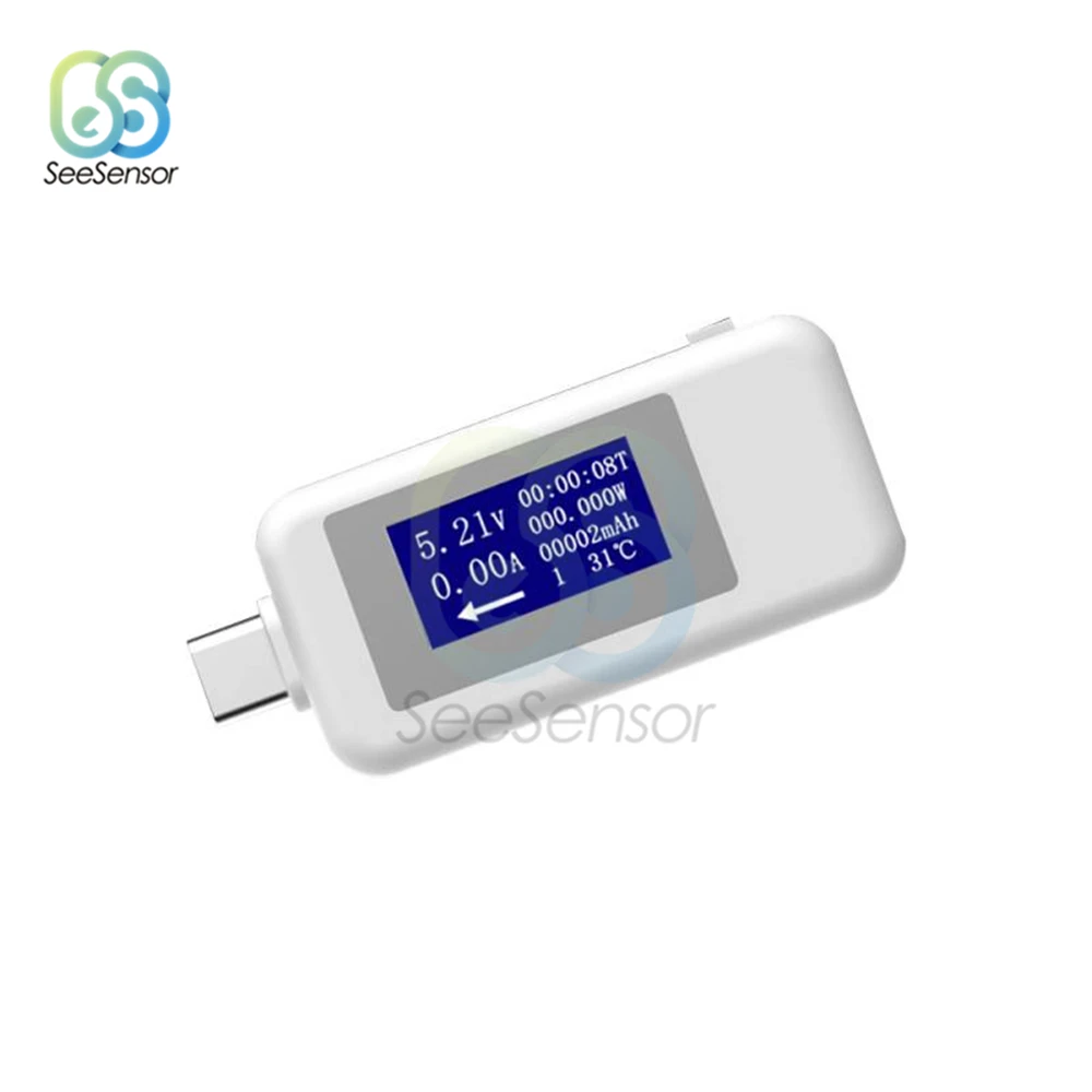 Многофункциональный USB тестер Type-c детектор зарядного устройства цифровой