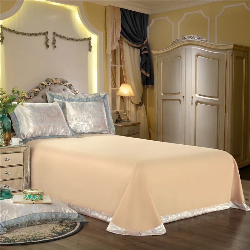 Хлопок и шелк атлас Розовый и красный цвет элитное постельное белье queen King size комплект постельного белья/Стёганое одеяло крышка льняное постельное белье набор funda nordica Кама